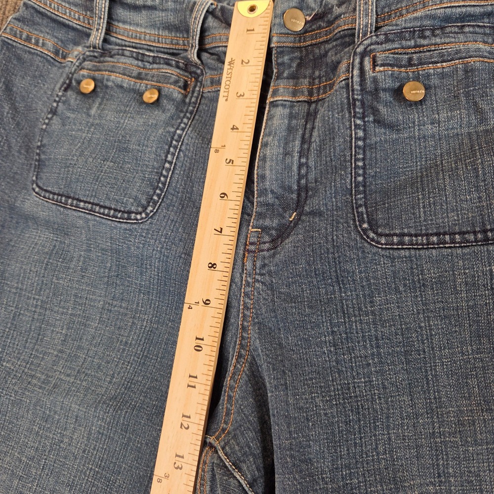 Venezia Lane Bryant Capri Jeans Women 26 Blue Stretch Cropped Denim Summer Plus - Picture 3 of 8
